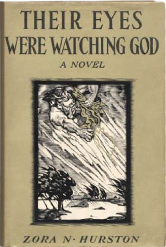 tan book cover, painting of God in the storm, Zora Neale Hurston, Their Eyes Were Watching God